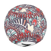 Paisley-Blumenmuster Baseball (Rückseite)