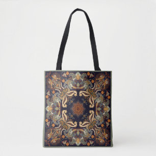 Paisley-Blumenmuster: Batik-Shawl-Eleganz. Tasche