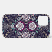 Paisley-Blumenmuster Case-Mate iPhone Hülle (Rückseite (Horizontal))