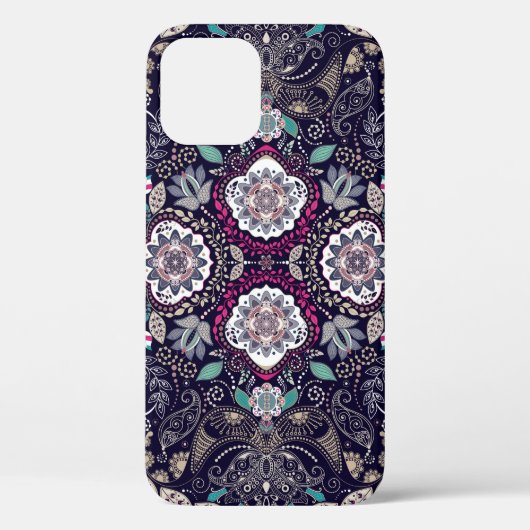 Paisley-Blumenmuster Case-Mate iPhone Hülle (Rückseite)