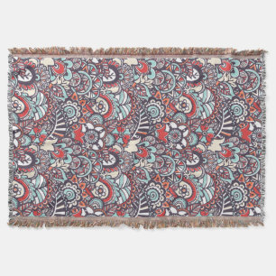 Paisley-Blumenmuster Decke