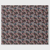 Paisley Blumenmuster, ethnischer Hintergrund. Geschenkpapier (Flach)