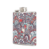 Paisley-Blumenmuster Flachmann (Links)