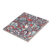 Paisley-Blumenmuster Fliese (Seite)