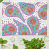 Paisley-Blumenmuster Geschirrtuch (Gefaltet)