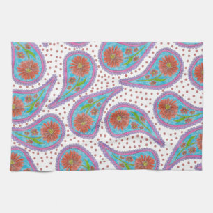 Paisley-Blumenmuster Geschirrtuch