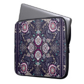 Paisley-Blumenmuster Laptopschutzhülle (Vorderseite Links)