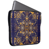 Paisley-Blumenmuster Laptopschutzhülle (Vorne Rechts)