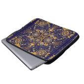 Paisley-Blumenmuster Laptopschutzhülle (Vorne Knopf)