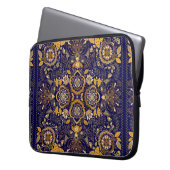 Paisley-Blumenmuster Laptopschutzhülle (Vorderseite Links)