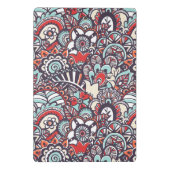 Paisley-Blumenmuster Mini Klemmbrett (Rückseite)