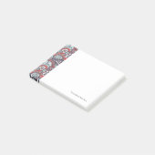 Paisley-Blumenmuster Post-it Klebezettel (angewinkelt)