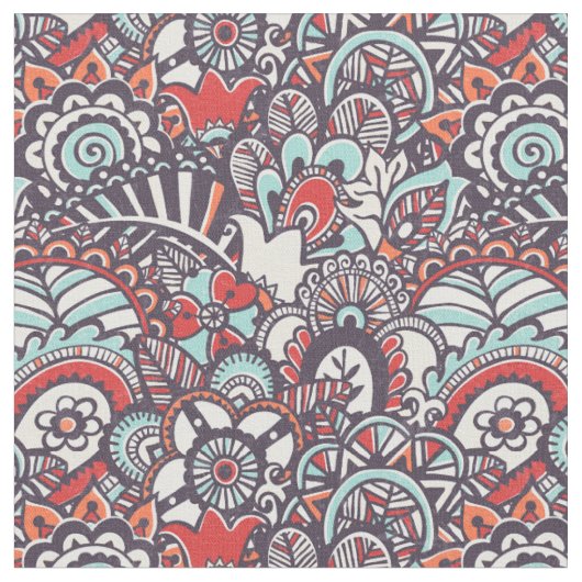 Paisley-Blumenmuster Stoff (Nahaufnahme)
