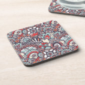 Paisley-Blumenmuster Untersetzer (Linke Seite)