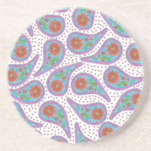 Paisley-Blumenmuster Untersetzer