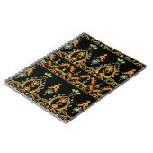 Paisley Bohemisch Kashmir Textile Design Notizblock (Linke Seite)