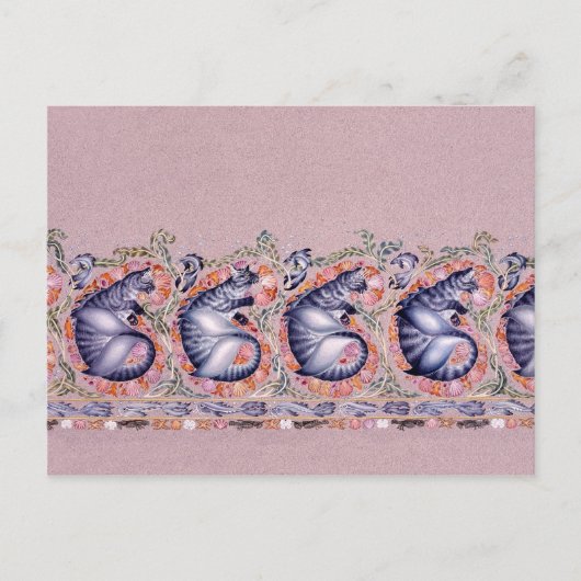 Paisley Border Postkarte (Vorderseite)