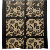 Paisley-Braunen-Duschvorhang Duschvorhang (Vorderseite)