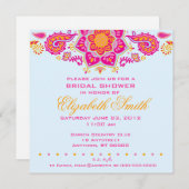 Paisley Bridal Dusche Einladung (Vorne/Hinten)