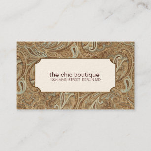 Paisley Business Cards Visitenkarte