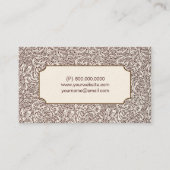 Paisley Business Cards Visitenkarte (Rückseite)