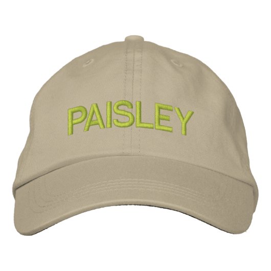 Paisley Cap Bestickte Kappe (Vorderseite)