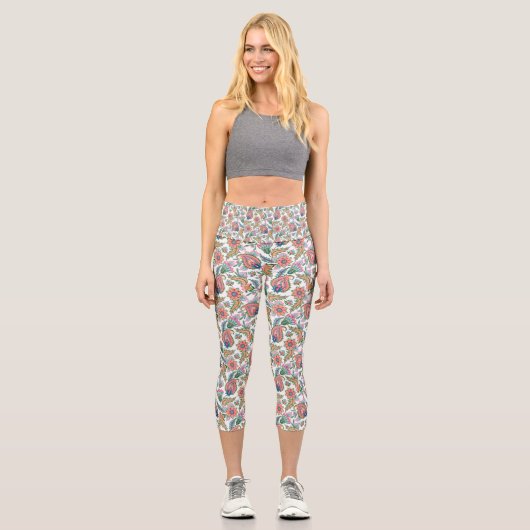 Paisley Capri Leggings (Vorderseite)