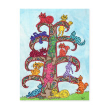 Paisley Cat Tree of Life