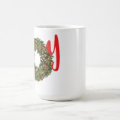 Paisley Christmas Wreath JOY Christmas Kaffeetasse (Mittel)