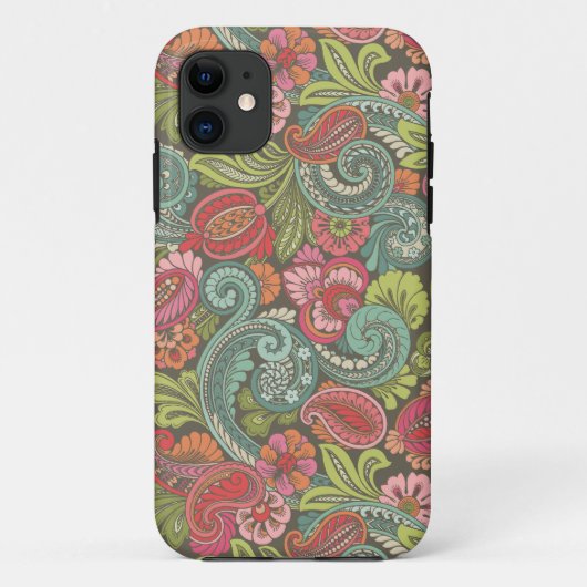 Paisley Cingalesisch Case-Mate iPhone Hülle (Rückseite)
