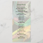 Paisley Closeup Wedding Program Programm (Rückseite)
