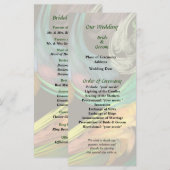 Paisley Closeup Wedding Program Programm (Vorne/Hinten)