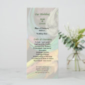 Paisley Closeup Wedding Program Programm (Stehend Vorderseite)