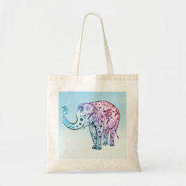 Paisley Colorful Elephant Tragetasche