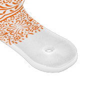 Paisley Coral Orange Love Bird Pattern Schneidebrett (Ecke)