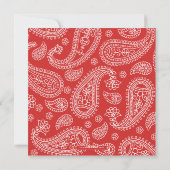 Paisley Cowboy Christmas Cards Feiertagskarte (Rückseite)