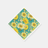 Paisley-Daisy-Serviette Serviette (Ecke)