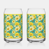 Paisley-Daisy-Soda-Glas Dosenglas (Links)
