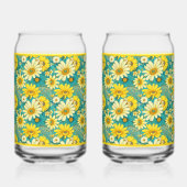 Paisley-Daisy-Soda-Glas Dosenglas (Rechts)