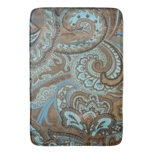 Paisley Damask - Bathmat Badematte (Vorderseite Vertikal)