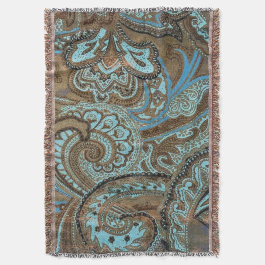 Paisley Damask - Blanket Decke (Vorderseite Vertikal)