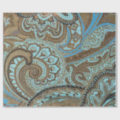 Paisley Damask - Schleifpapier Geschenkpapier (Flach)