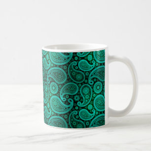 Paisley Deluxe   aquamarin Kaffeetasse