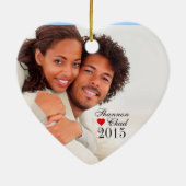 Paisley Deluxe Frohe Weihnachtsherz| rot Keramikornament (Hinten)