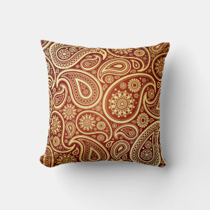 Paisley Deluxe Gold Kissen