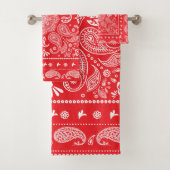 Paisley Design-1-Handtuch Badhandtuch Set (Insitu)