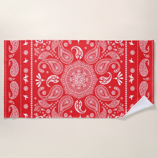 Paisley Design-1 Strandtuch (Vorderseite)