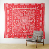 Paisley Design-1 Tapestry Wandteppich (Beispiel (Horizontal))