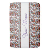 Paisley Design #2 bei SusieJayne Badematte (Vorderseite Vertikal)