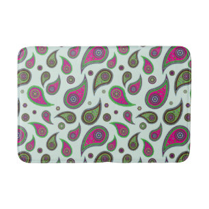 Paisley Design Bath Mat Badematte